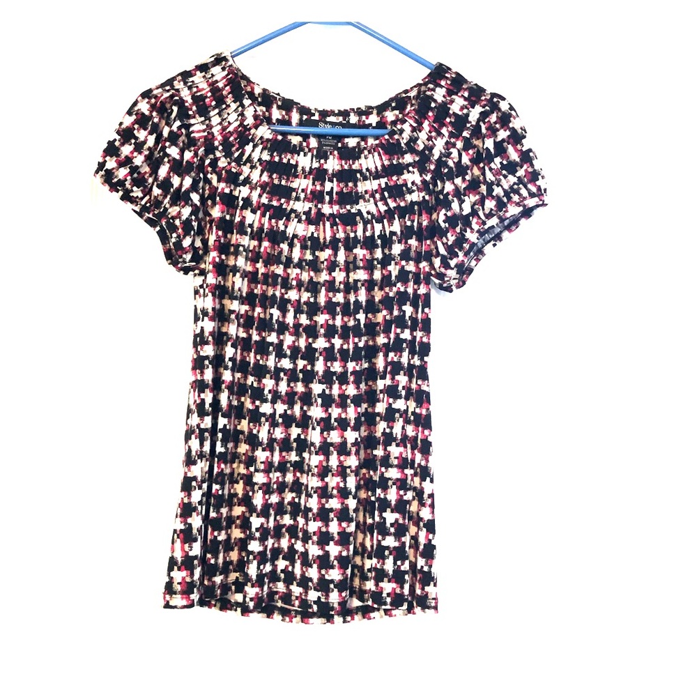 Style & Co. Key Hound Berry shirt